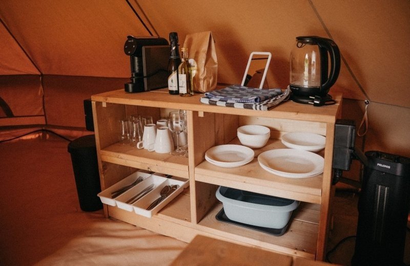 Belle tent kitchenette